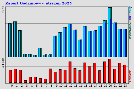 Raport Godzinowy - styczeń 2025